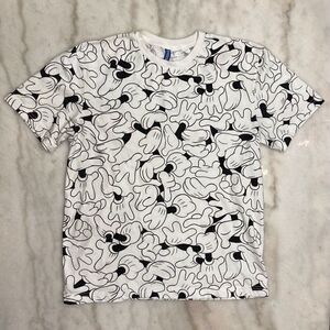 H&M Disney Mickey Mouse Shirt Medium All Over Print